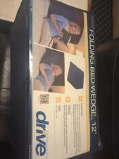 Drive Medical 12" Folding Bed Wedge RTL3827 23x23x12 Blue Open Box By Cat.