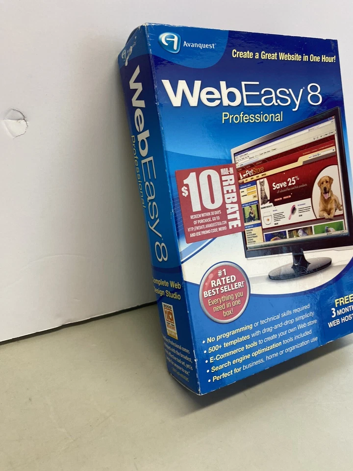 Avanquest WebEasy 8 Professional - Full Version for Windows. Sealed - Image 3 of 4