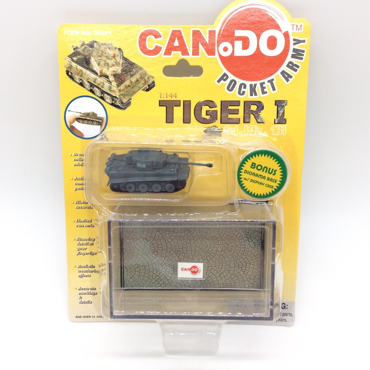 Dragon Models 1:144 CAN DO Pocket Army Tank 20051 TIGER I Sd Dragon Models 1:144 CAN DO Pocket Army Tank 20051 TIGER I Sd