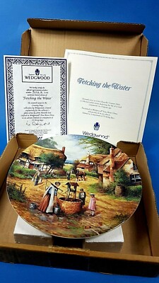 Wedgwood Wandteller ''Fetching the Water'' Vintage Sammlerstück - Top Zustand