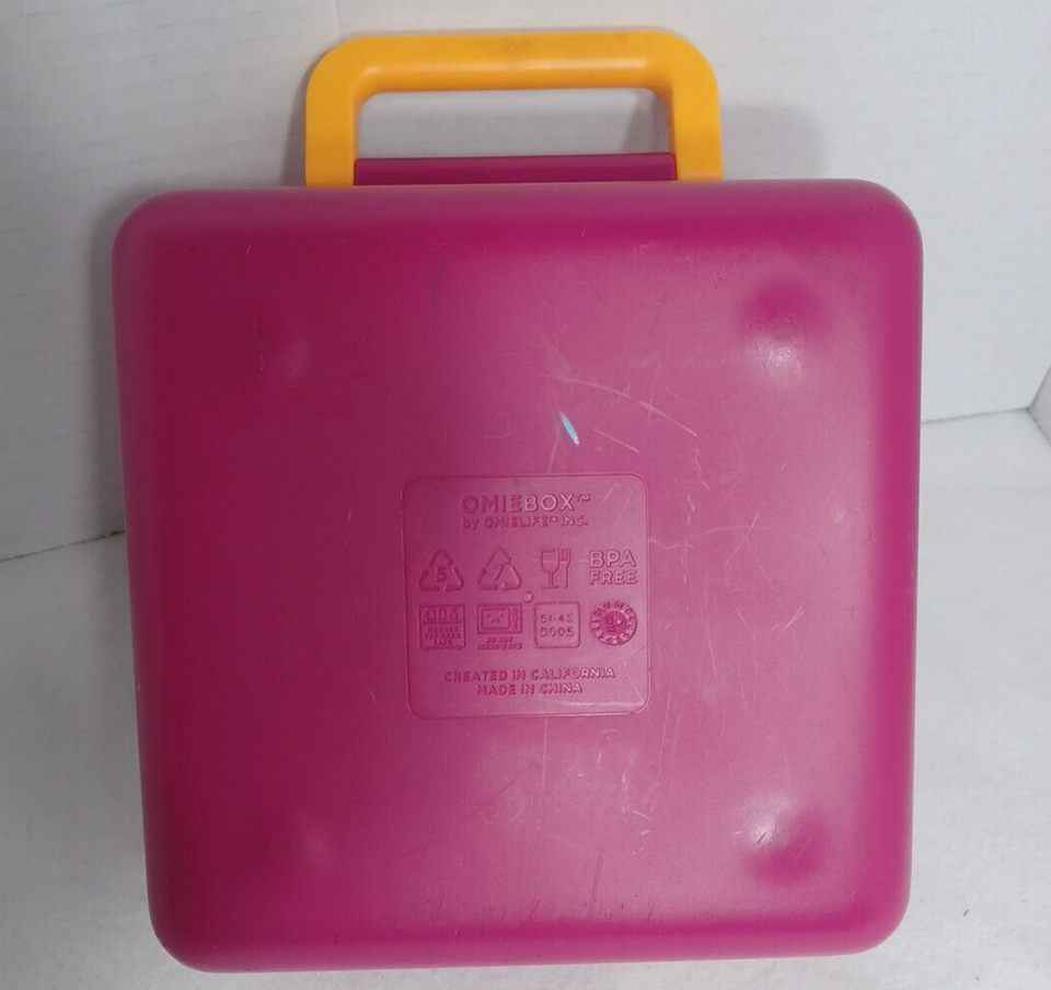 Omiebox Bento Style Omie Lunch Box with Thermos Purple Berry Hot and