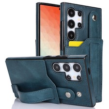 For Samsung Galaxy S24 Ultra S23 FE S22 Plus Leather Card Wallet Phone Case