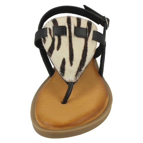 Sandalias Casual De Dedo Para Mujer De Cuero Colección 'F00228' - Imagen 30 de 31