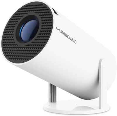 Mini Smart Beamer 4K Unterstützt Android 11, 5G WiFi 6 BT 5.0, Full HD 1080P
