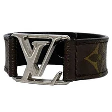 Louis Vuitton Bracelet Bracelet Hockenheim Brown Black Monogram Macassar M6141