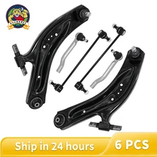 Lower Control Arm w/ Ball Joint Sway Bar Link Tie Rod For 2014-2019 Nissan Rogue