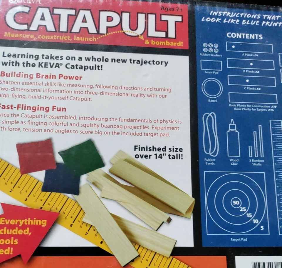 *NEW KEVA EDU Contraptions Catapult MindWare Measure Construct Launch SEALED Box - Image 2 of 3