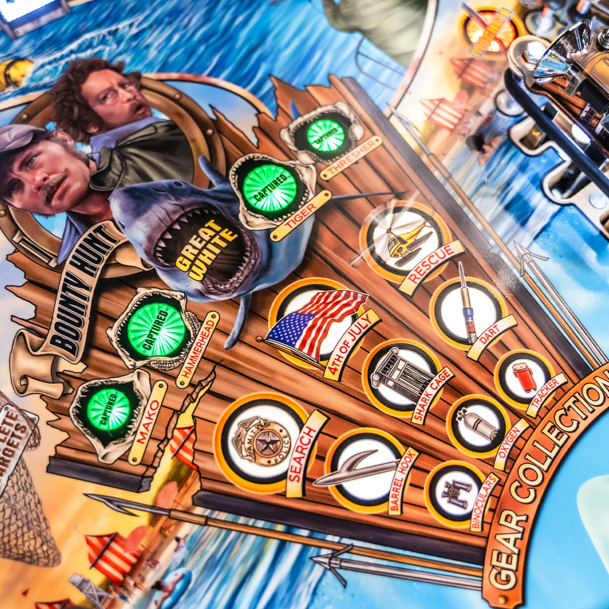 Stern Jaws Premium Pinball Machine With Installed Shaker Motor