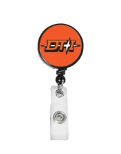 Railroad Logo Badge Reel - Detroit Toledo Ironton Orange Star Logo