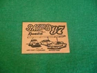 SKIP'S FIESTA DRIVE IN DASH PLAQUE FROM JUNE 7, 1987 GRAYSLAKE, ILLINOIS