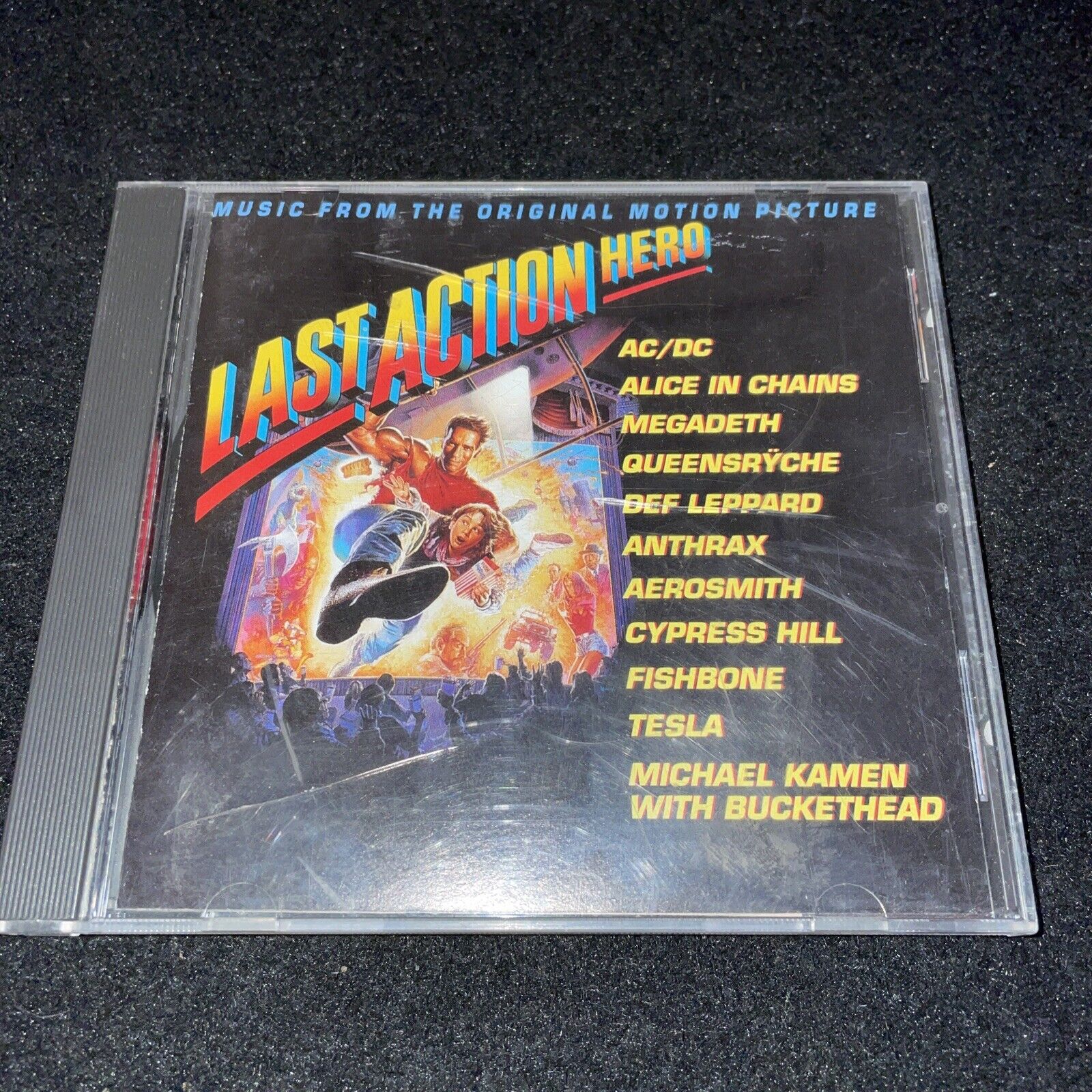 LAST ACTION HERO • Soundtrack ~ AC/DC Alice In Chains Megadeth Def Leppard