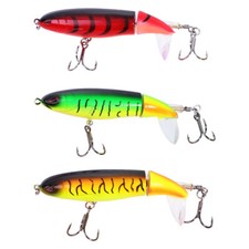 3 Pezzi Elica Trattore Pesca Bad Lures Esca Dura Esche Nuoto per Basso