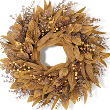 Fall Eucalyptus Wreaths for Front Door, Autumn Decorations, 24 Inch Fall Wreath