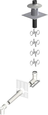 SEM Kunststoff-Abgassystem Basis Set 4 DN110