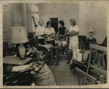 1973 Press Photo Inventory of items for Protestant Home for Babies renovation