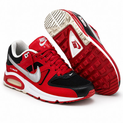 Nike Air Max Command Black Red Silver Men s Size 8 NEW 629993-039
