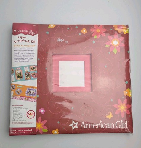 AMERICAN GIRL 12”x12” Super Scrapbook Album Kit Mostly Complete VTG 2010