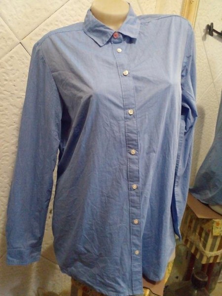 Women Boden Shirt Blue Cotton 44 / XXL / 52