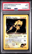 2000 POKEMON GYM CHALLENGE HOLO #15 ROCKET'S ZAPDOS PSA 9 on eBay