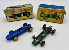 Lot 2 F1 Lotus & BRM racing car - MATCHBOX Series 19 & 52 - 1960s - Etat Correct