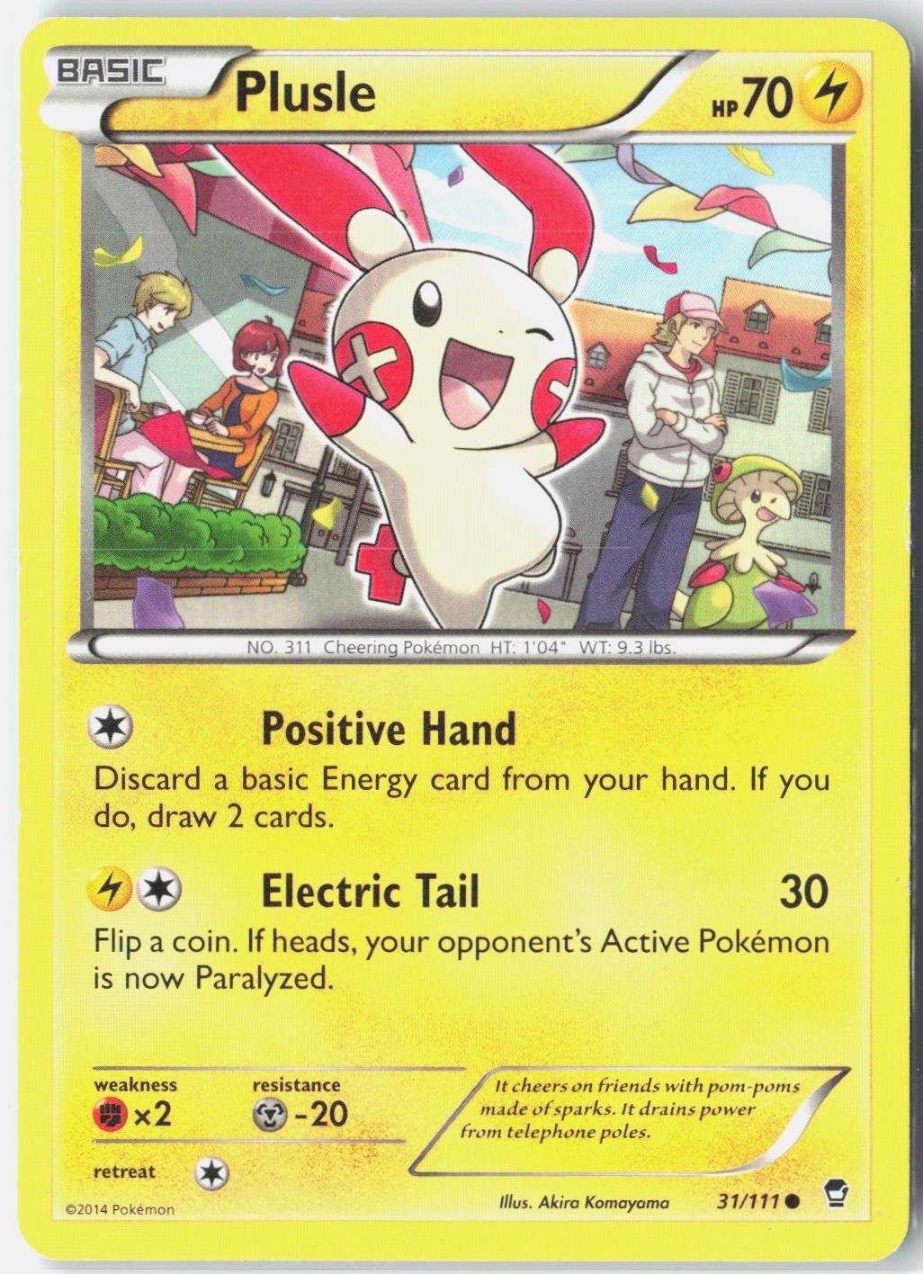 Plusle XY - Furious Fists 31/111 Pokemon Card