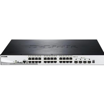 D-Link DGS 1510-28XMP Switch L3 Smart 24 x 10/100/1000 (PoE+) + 4 x 10 Gigabit