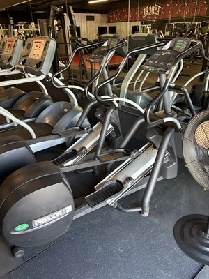 (2) Precor EFX-546 Elliptical, New Battery & Wheel Slides Low Hours!