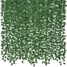 14 Pack 98ft Artificial Ivy Garland, Fake Vines Uv Resistant Greenery Leaves Fak