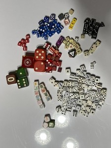 Huge Mixed Dice Lot 160+ Vintage Casino RPG Novelty Precision Assorted