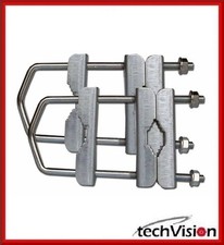 2 er SET Mastdoppelschelle, Mastschelle, Schelle