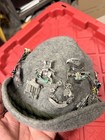 Vintage  German Bavarian Felt Wool Tyrolean Rope Mountain Hat, 24 Pins — photo 2