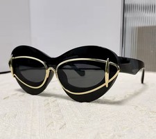 Cat Eye Sunglasses Women 2024 Luxury Brand Designer Vintage Y2k Punk Sun Glasses