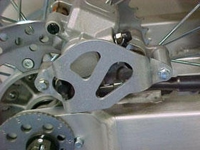 Works Connection Rear Caliper Guard Aluminum #25-010 fits Suzuki/Honda/Kawasaki