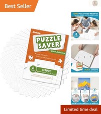 8  Adhesive Puzzle Saver Sheets - Effortless Preservation for 1000 Pieces