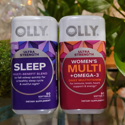 2x Women's Sleep Multi + Omega-3, Daily Multivitamin Ultra Strength 60 Softgels