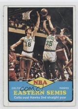 1973 Topps NBA Eastern Semis Dave Cowens Paul Silas (Celtics vs Hawks) HOF 0a1