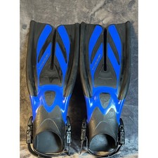 TUSA X-Pert Zoom Scuba Diving Fins Blue Black Nature's Wing Open Heel SF-8 XS-S