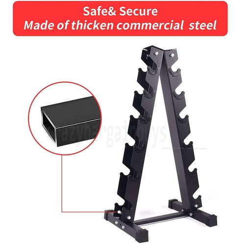A Frame Dumbbell Rack - Home Gym Weight Storage Dumbbell Tree - Weights Stand - Picture 6 of 14