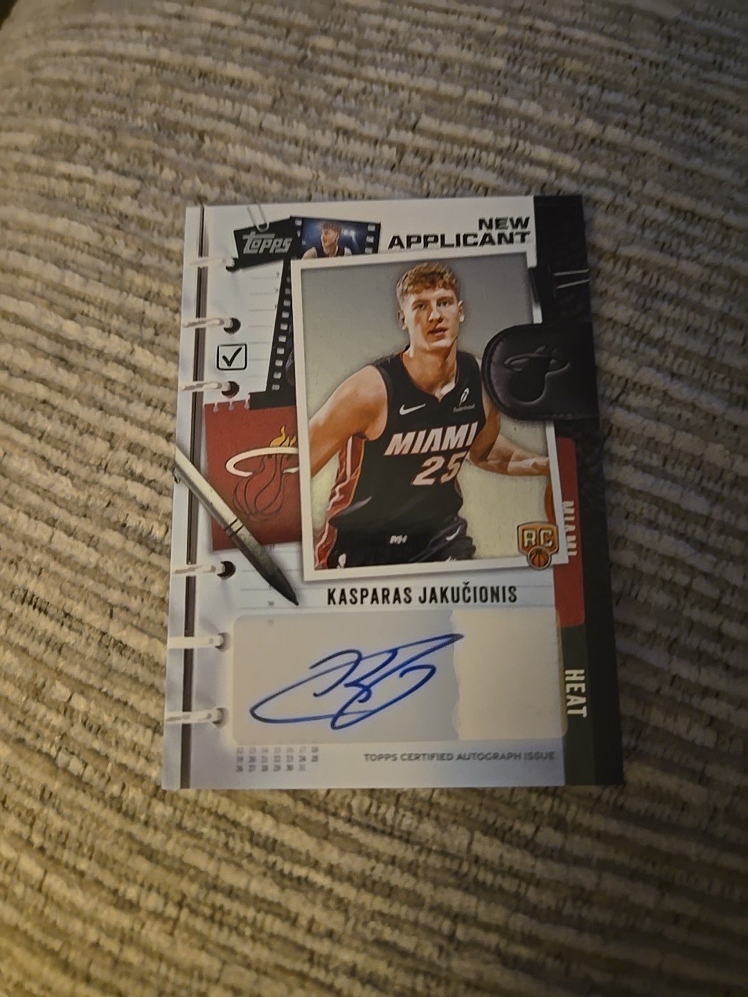 2025-26 Topps - New Applicants Autographs Kasparas Jakucionis #NA-KJ (AU, RC)