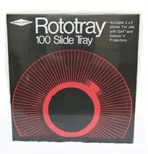 NEW GAF Rototray 100 Slide Tray Projector Sawyer's 2 x 2 Slides in SEALED BOX