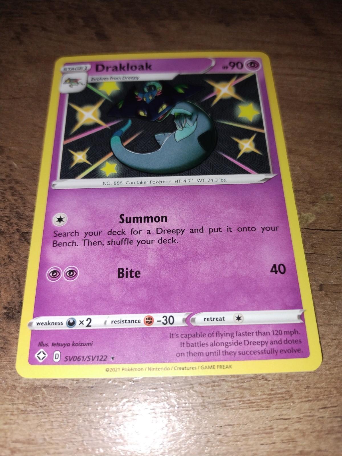 Drakloak SV061/SV122 Shining Fates: Shiny Vault Holo-NM