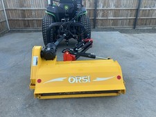 Orsi 1.35m Verge Flail Mower Compact Tractor Grass Topper Side Arm