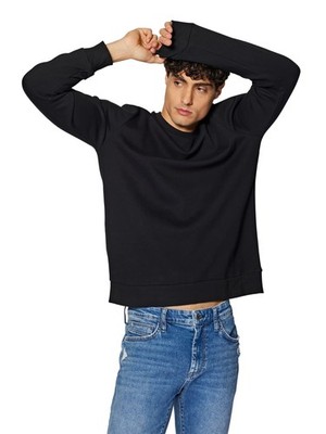MAVI Herren Sweatshirt CREW NECK SWEATSHIRT Regular Fit, Schwarz, XXL
