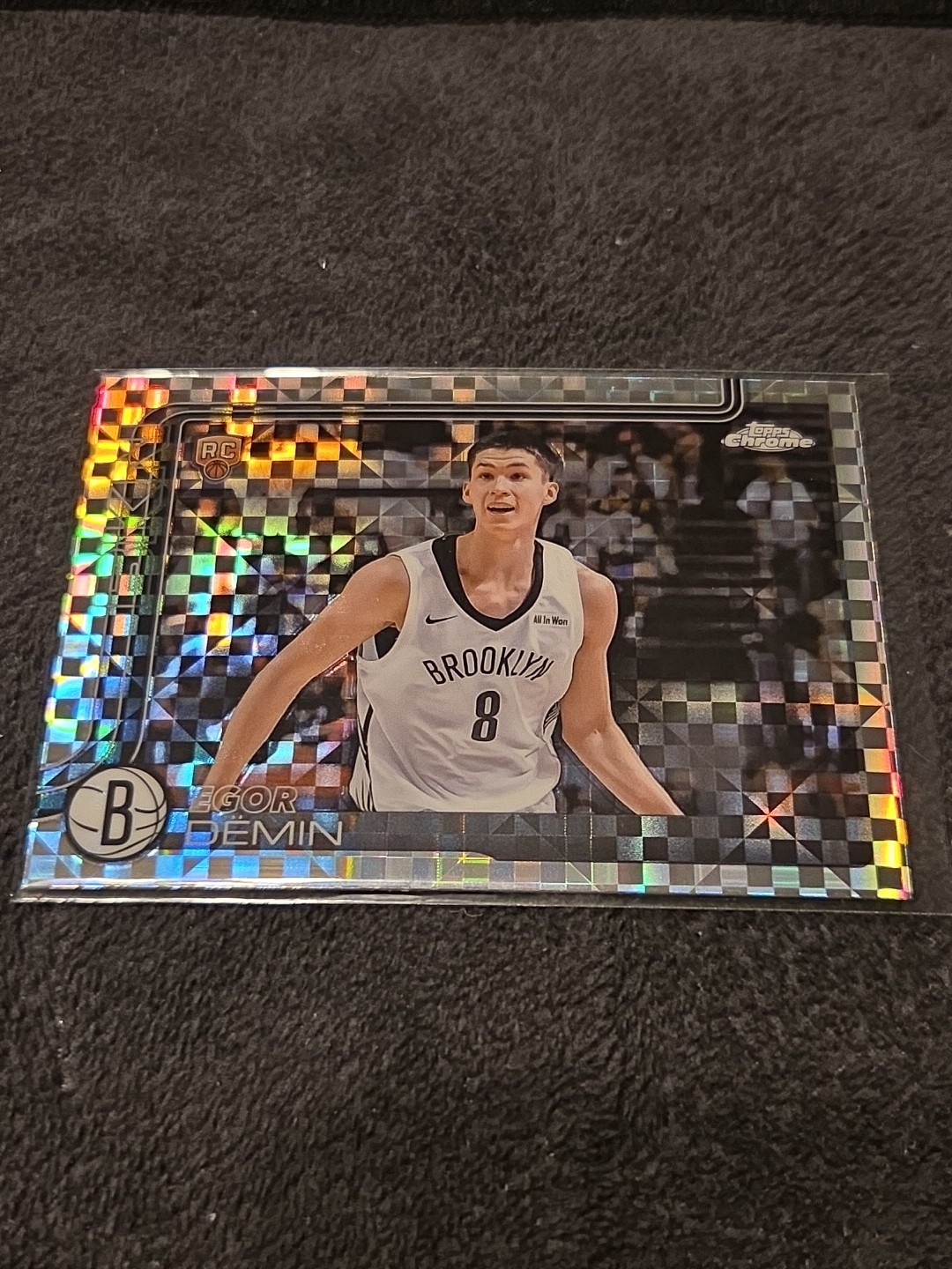 2025 Topps Chrome Basketball Xfractors Egor Demin #258 Rc