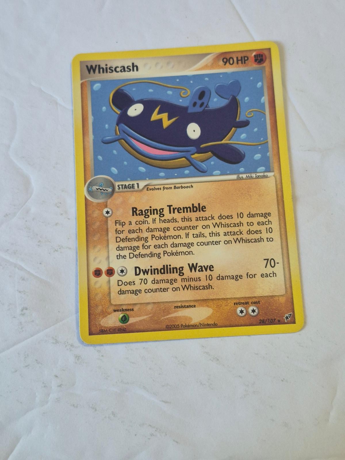 Whiscash 28/107 Rare Deoxys Pokemon Near Mint