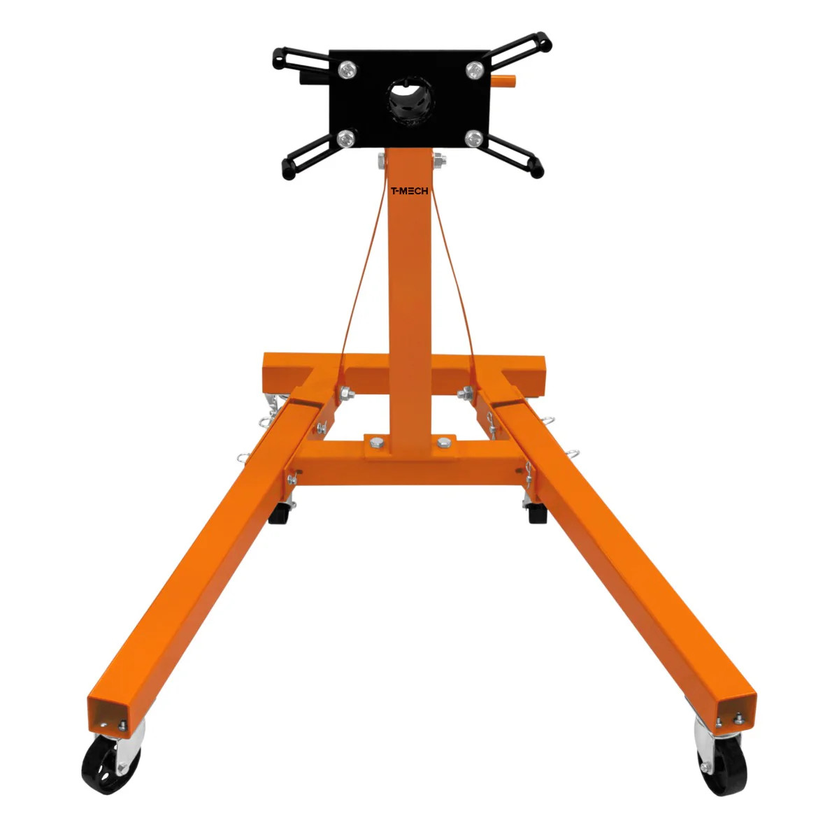 Support de moteur en acier forgé 81 cm de hauteur avec bras ajustables