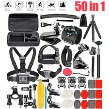 50 In 1 Accessories For Gopro 13 12 11 10 9 8 7 6 Bundle Chest Head Mount Biking