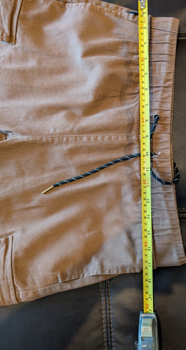 Ring Of Fire Long Cargo Teenage Pants Size L Brown 97% Cotton - Picture 13 of 17