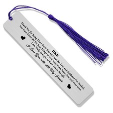 Dad Bookmark from Daughter Thank You Daddy Reader Gift Fathers Day Gift