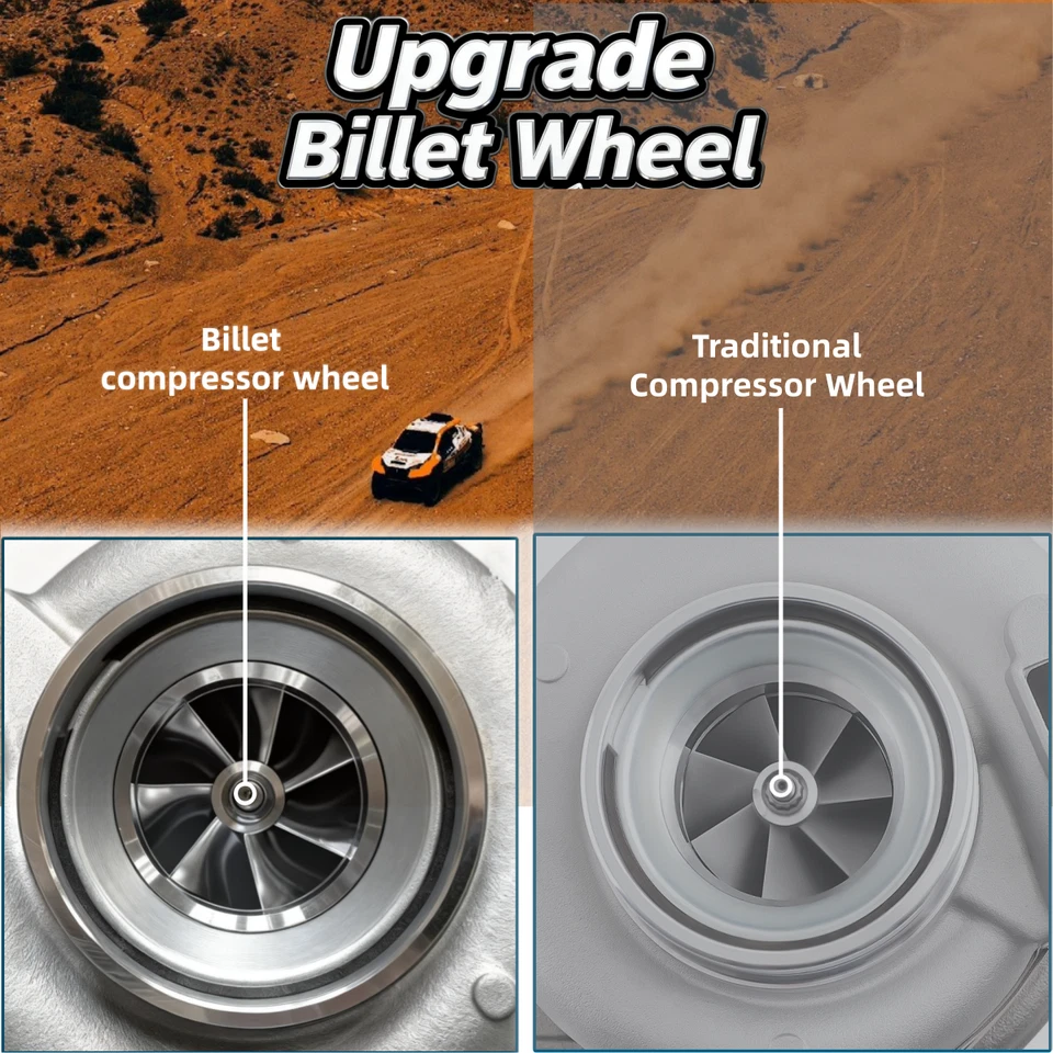 Turbocharger 3771664 2881708 for Holset Cummins Heavy-Duty Truck with ISB 6.7L Foto 2 de 4